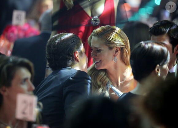 Exclusif - Prix spécial - no web - no blog - Heidi Klum et Vito Schnabel - Soirée "AmfAR's 21st Cinema Against AIDS" à l'Eden Roc au Cap d'Antibes lors du 67ème festival du film de Cannes, le 22 mai 2014.