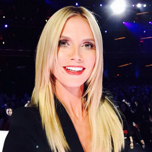 Heidi Klum sur le plateau de l'émission America's Got Talent / photo postée sur Instagram.