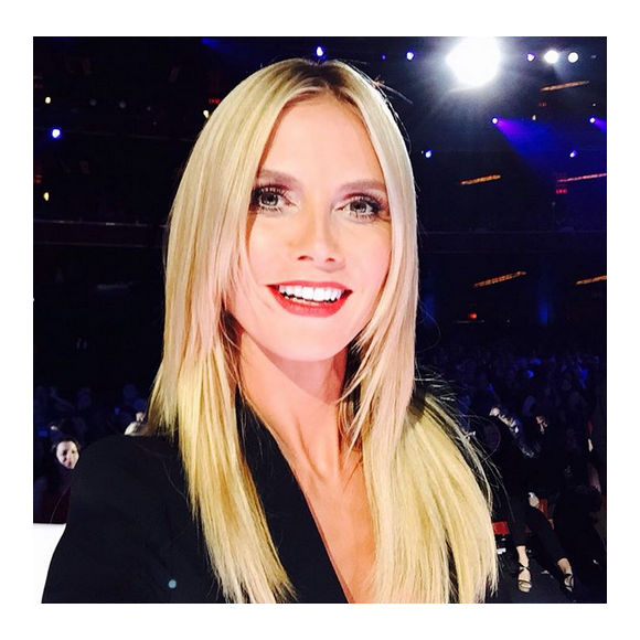 Heidi Klum sur le plateau de l'émission America's Got Talent / photo postée sur Instagram.
