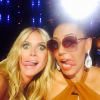 Heidi Klum et Mel B sur le plateau de l'émission America's Got Talent / photo postée sur Instagram.