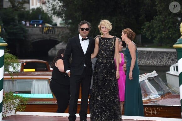 Mark Ruffalo et sa femme Sunrise Coigney lors du 72e festival du film de Venise (la Mostra) le 3 septembre 2015.