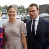 La princesse Victoria de Suède et son mari le prince Daniel lors des World Trade Days à Stockholm le 27 août 2015