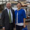 La princesse Victoria de Suède avec Goran Lindstedt pour le séminaire "Sustainable Seas Initiatives Baltic Sea" à Stockholm le 1er septembre 2015