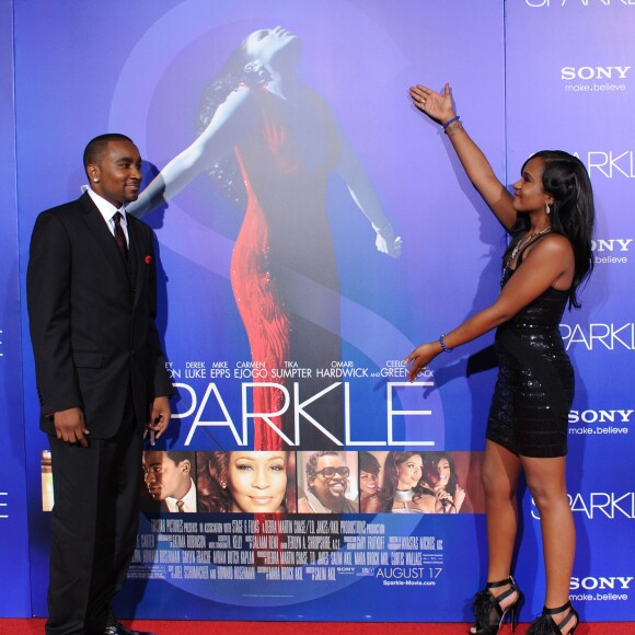 Bobbi Kristina et Nick Gordon à la première de Sparkle à Hollywood le 16 août 2012