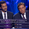 Jaafar Meziane et Jean-Pierre Foucault participent à Qui veut gagner des millions ? sur TF1, le samedi 5 septembre 2015.