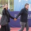L'animateur Benjamin Castaldi officialise avec sa compagne Aurore Aleman, lors du 41e Festival du film américain de Deauville, le 5 septembre 2015.