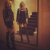 Heidi Klum habillée en Versace / photo postée sur Instagram.