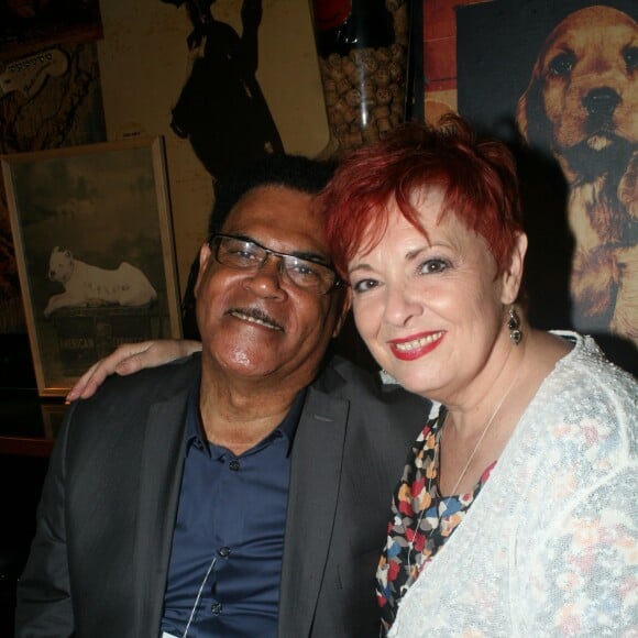 Fabienne Thibeault et son mari Christian Montagnac - Olivier Villa en concert à l'Olympia à Paris. Le 5 septembre 2015