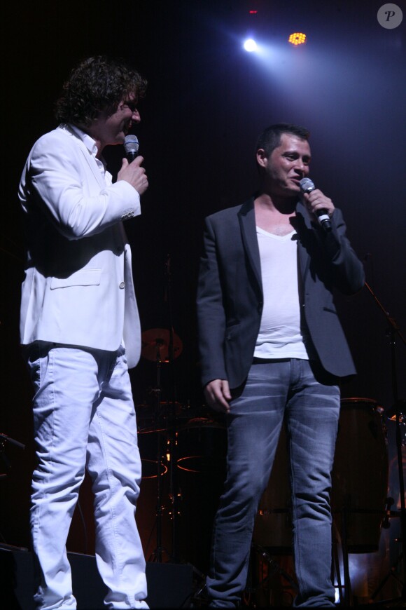 Olivier Villa, Jonathan Dassin - Olivier Villa en concert à l'Olympia à Paris. Le 5 septembre 2015