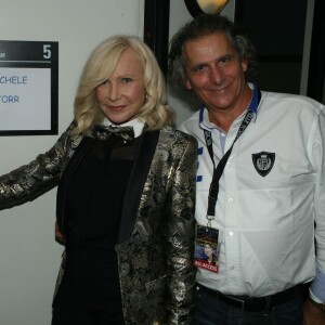 Michèle Torr et son mari Jean-Pierre - Olivier Villa en concert à l'Olympia à Paris. Le 5 septembre 2015