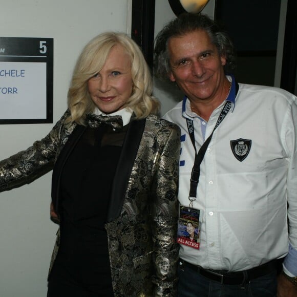 Michèle Torr et son mari Jean-Pierre - Olivier Villa en concert à l'Olympia à Paris. Le 5 septembre 2015