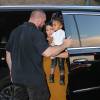 Kim Kardashian et sa fille North West à New York, le 9 septembre 2015.