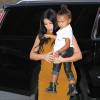 Kim Kardashian et sa fille North West à New York, le 9 septembre 2015.