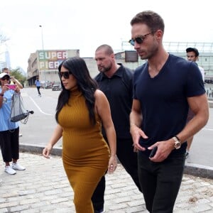 Kim Kardashian et Simon Huck à New York, le 9 septembre 2015.