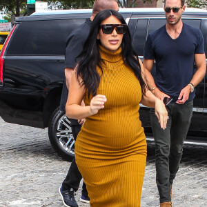 Kim Kardashian et Simon Huck à New York, le 9 septembre 2015.