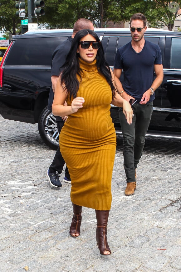 Kim Kardashian et Simon Huck à New York, le 9 septembre 2015.