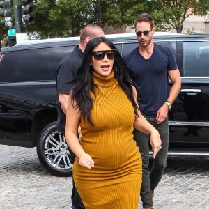 Kim Kardashian et Simon Huck à New York, le 9 septembre 2015.