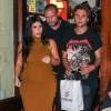 Kim Kardashian et son ami Jonathan Cheban quittent le restaurant Cipriani Downtown à New York. Le 9 septembre 2015.