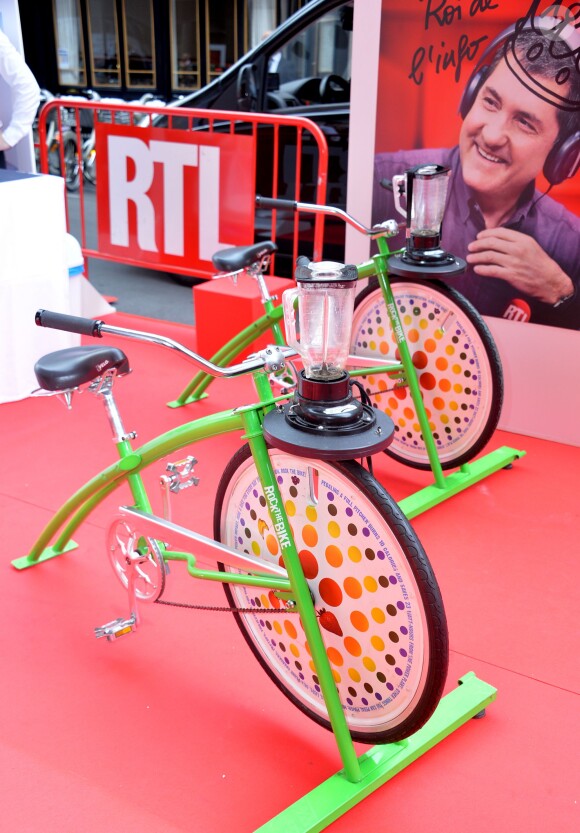 Vélo centrifugeuse - Conférence de rentrée de RTL à Paris. Le 8 septembre 2015 08/09/2015 - 