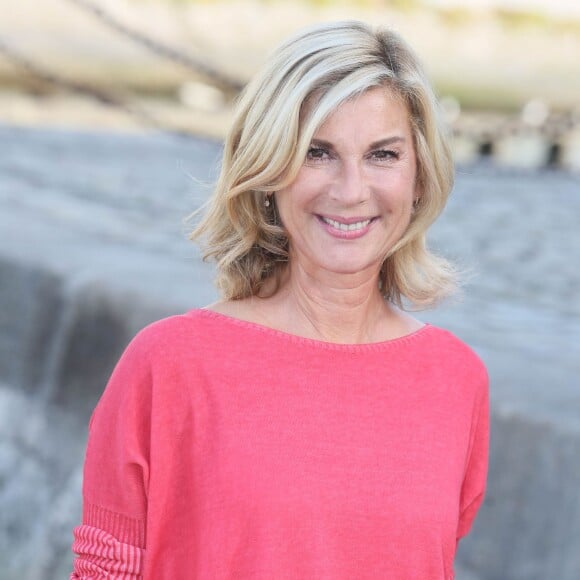 Michelle Laroque (Présidente du Jury) - Photocall du 17e festival de fiction TV de La Rochelle sur le Vieux Port de La Rochelle le 9 septembre 2015.