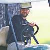 Exclusif - Justin Timberlake joue au golf à Toluca Lake Los Angeles, le 07 Février 2015