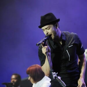 Jessica Biel, Trey Songz et Rita Ora assistent au concert de Justin Timberlake lors du "Yahoo! Wireless Festival" a Londres, le 12 juillet 2013.
