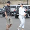Exclusif - Jessica Biel et Justin Timberlake a la sortie du "Mirimichi Golf Course" apres une partie de golf a Millington, le 14 avril 2013.