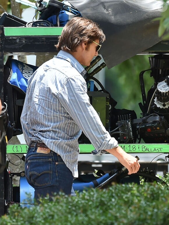 Tom Cruise sur le tournage du film "Mena" à Madison en Georgie, le 29 juin 2015