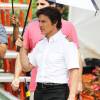 Exclusif - Tom Cruise sur le tournage de "Mena" à Atlanta, le 18 mai 2015