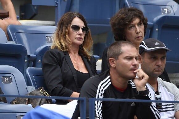 Nadia Comaneci lors des demi-finales de l'US Open à l'USTA Billie Jean King National Tennis Center de Flushing dans le Queens à New York, le 11 septembre 2015