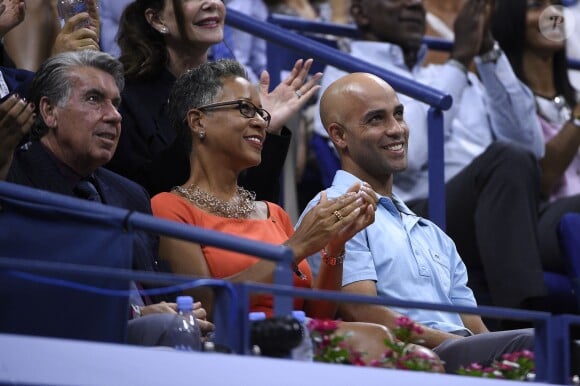 James Blake lors des demi-finales de l'US Open à l'USTA Billie Jean King National Tennis Center de Flushing dans le Queens à New York, le 11 septembre 2015