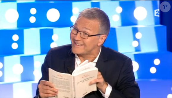Laurent Ruquier, sur le plateau d'On n'est pas couché, le samedi 12 septembre 2015.