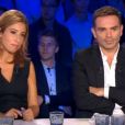 Léa Salamé et Yann Moix, dans  On n'est pas couché  sur France 2, le samedi 12 septembre 2015.