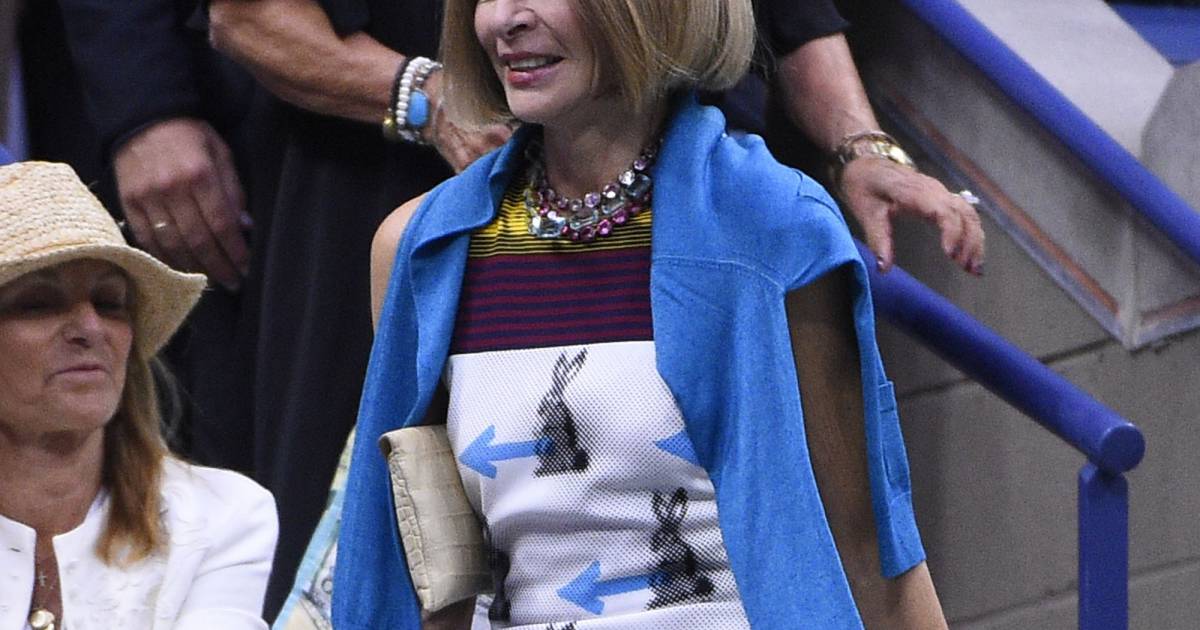 Anna Wintour lors de la finale de l'US Open entre Roger Federer et