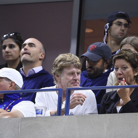 Robert Redford lors de la finale de l'US Open à l'USTA Billie Jean King National Tennis Center de Flushing dans le Queens à New York le 13 septembre 2015