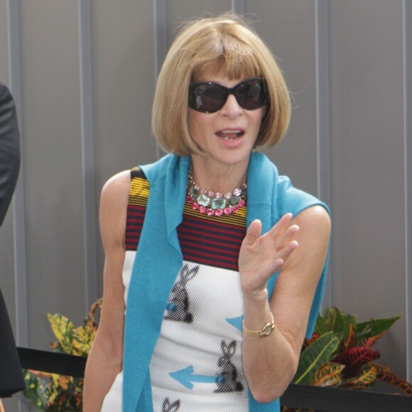 Anna Wintour lors de la finale de l'US Open à l'USTA Billie Jean King National Tennis Center de Flushing dans le Queens à New York le 13 septembre 2015