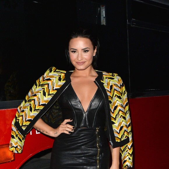 Demi Lovato arrive à la soirée de lancement de son nouvel album à Londres. Le 8 septembre 2015