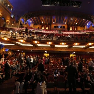 Le roi Felipe VI et la reine Letizia d'Espagne au Festival du film espagnol de Miami le 17 septembre 2015, au théâtre Olympia, dans le cadre de leur visite officielle aux Etats-Unis.