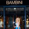 Pamela Anderson fait du shopping avant de se rendre au défilé Liska à Vienne en Autriche, le 18 juin 2015
