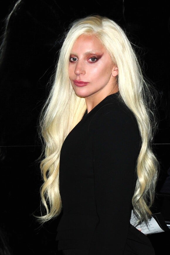 Lady Gaga au défilé Brandon Maxwell à New York, le 14 septembre 2015.