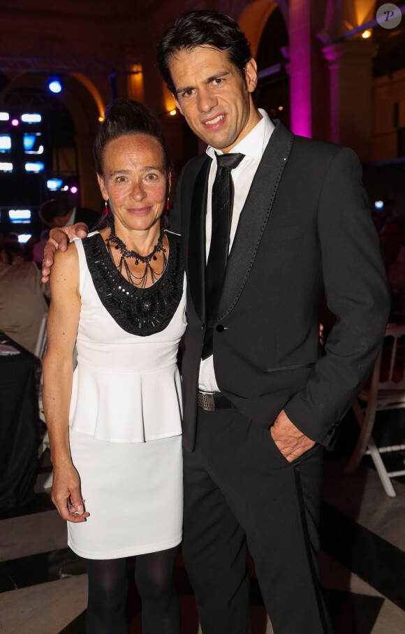 Exclusif - Dominique Frot avec L'hypnotiseur Cyril Arnaud participent à la 5 ème édition du festival "Les Écrans de L'Humour" à Marseille le 12 septembre 2015