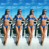 Gaëlle des Ch'tis le 19 septembre 2015 à Ibiza.