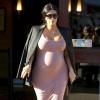 Kim Kardashian, enceinte et de sortie à Malibu, le 20 septembre 2015.