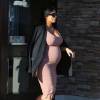 Kim Kardashian, enceinte et de sortie à Malibu, le 20 septembre 2015.