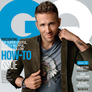 Ryan Reynolds en couverture du magazine GQ édition américaine (octobre 2015)
