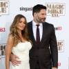 Sofia Vergara et son fiancé Joe Manganiello - Avant-première du film "Magic Mike XXL" à Hollywood, le 25 juin 2015. 