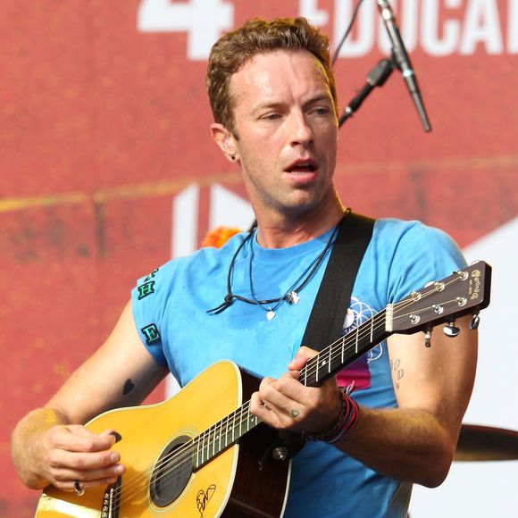 Coldplay et son leader Chris Martin au Global Citizen Festival à New York, le 26 septembre 2015.