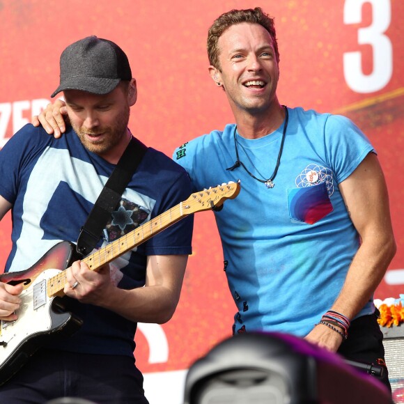 Coldplay et son leader Chris Martin au Global Citizen Festival à New York, le 26 septembre 2015.