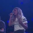 Beyoncé avec Eddie Vedder au Global Citizen Festival 2015. (capture d'écran)
