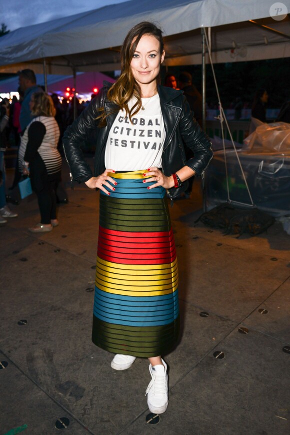 Olivia Wilde au Global Citizen Festival à New York, le 26 septembre 2015.